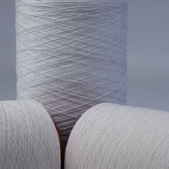 Fils de polyester de coton à tricoter Ne30/1 TC recyclés/régénérés de haute qualité