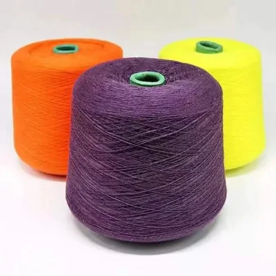 24s coton comme le fil de polyester plein filament mat DTY fil AA Grade pour le tissu